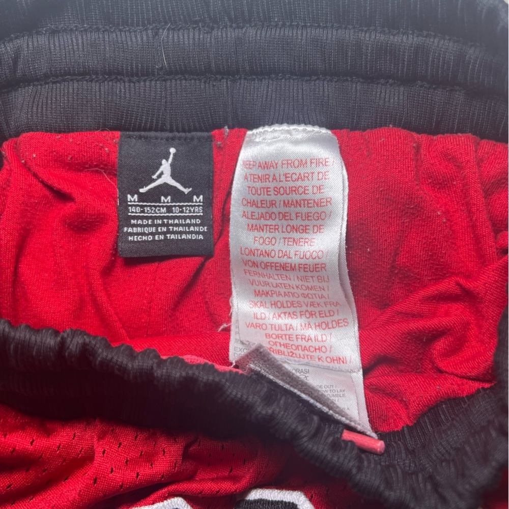 Jordan Red and Black Athletic Shorts - Picture 6 of 8